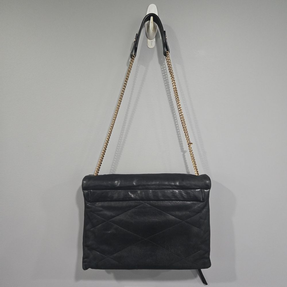 🐢 LANVIN Lambskin Quilted Medium Sugar Flap Shoulder Bag - Picture 3 of 17
